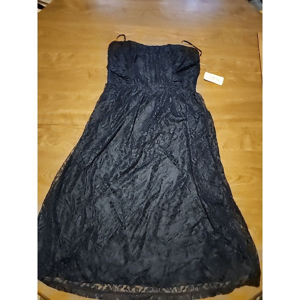 Forever‎ 21 Black Strapless Lace Dress Size Medium